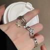 Star Adjustable Rings Star Dating Rings Alloy Material Star Opening Rings