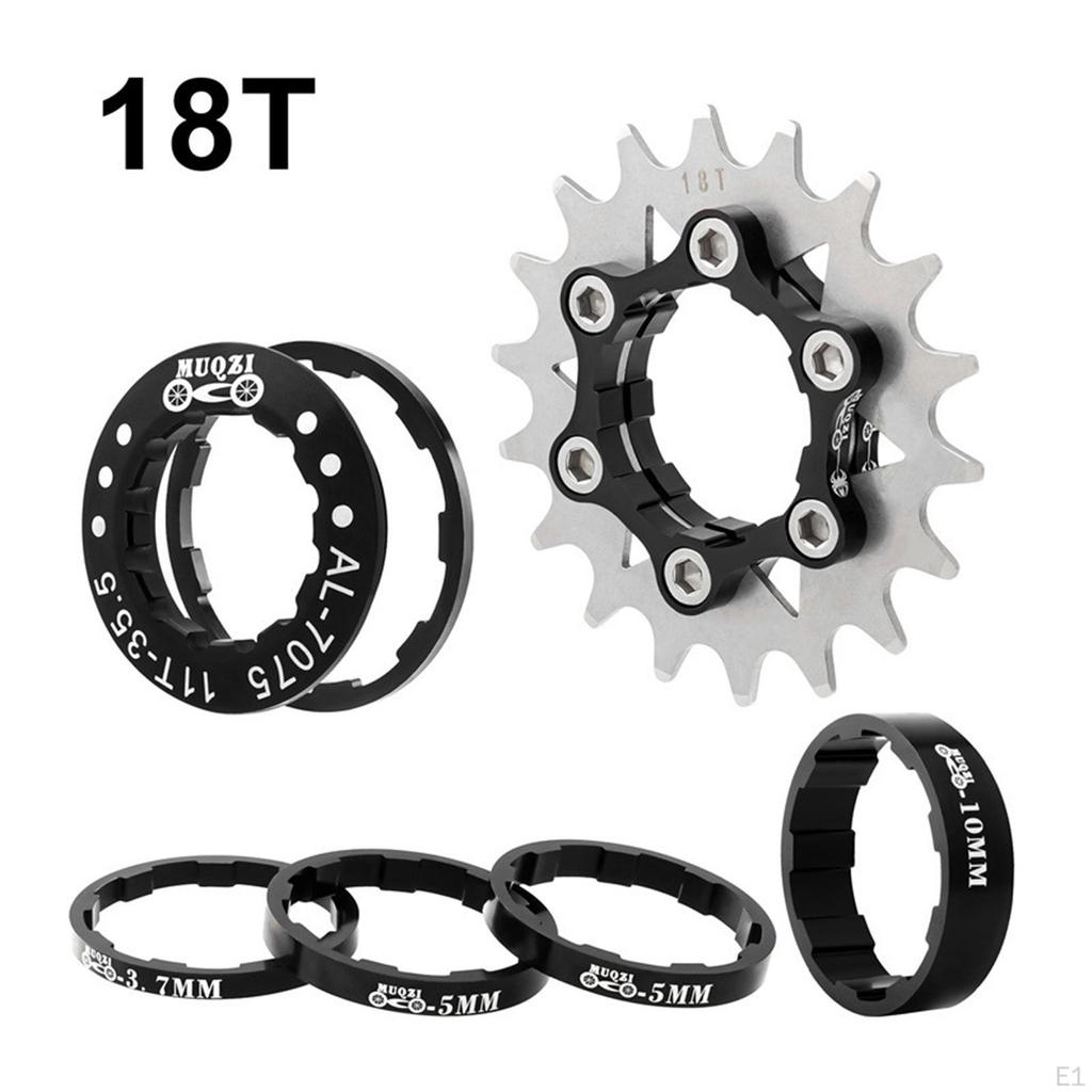 18 Set Aluminum Alloy Sprocket Adapter, Freewheel Component, Hub Refit Parts
