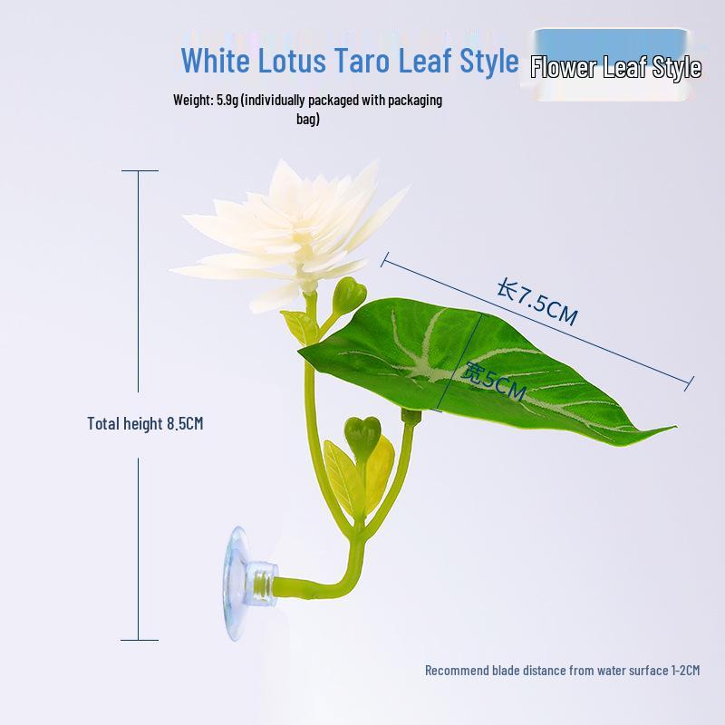 Lotus Leaf Resting Bed for Fish Tanks - Simulated Aquatic Plant Decor
