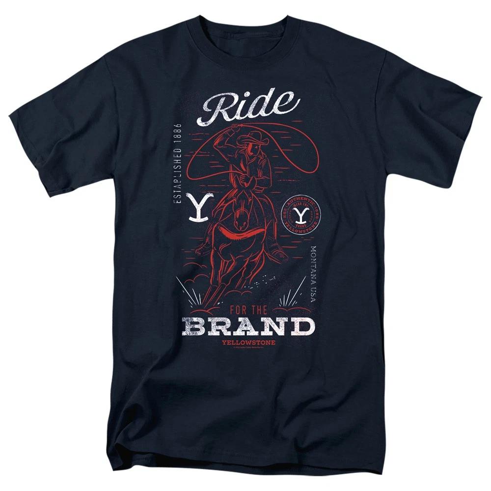 Yellowstone - Ride For The Brand Cowboy - Unisex Children s T-shirt - Blue 100