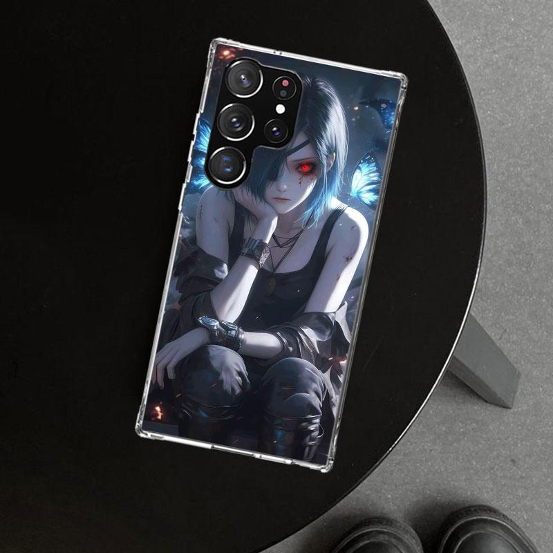 Ghoul Tokyo Touka Kirishima Phone Case Cover for Samsung Galaxy S26 S25 Edge S24 S23 Ultra S22 Plus S21 FE S20 + Art Customized