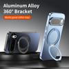Plating Invisible Magnetic Alloy Stand Holder Matte Case for Google Pixel 10 Pro XL 9 9A 8 8A for  Full Protect Cover