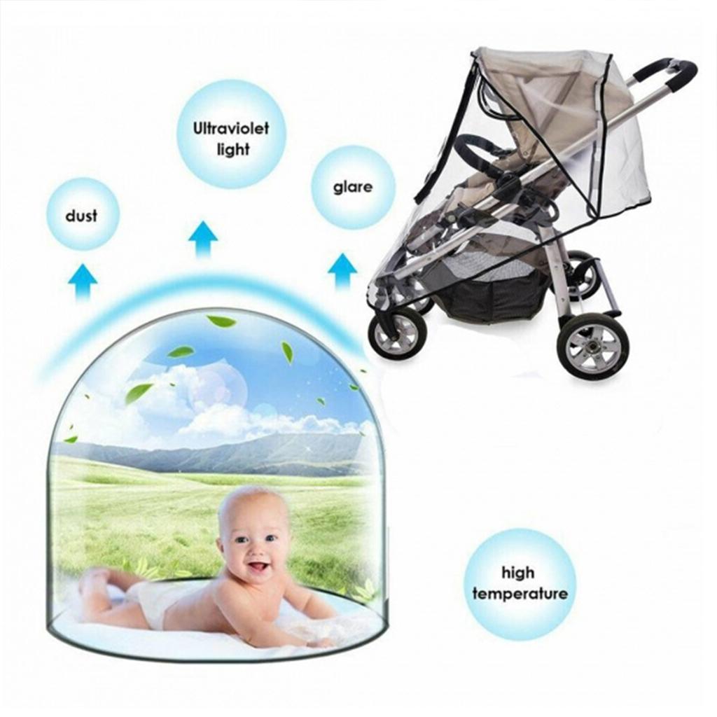 Kinderwagen Regenschutz, Universelles Kinderwagenzubehör, Wasserdicht, Winddicht, Schutz vor Staub Schnee, Baby Reise Wetterschutz