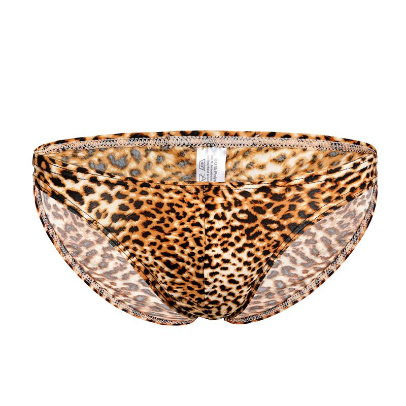 Men s Sexy Low-Waist Leopard Print Triangle Underwear - Fashionable & Comfortable XL