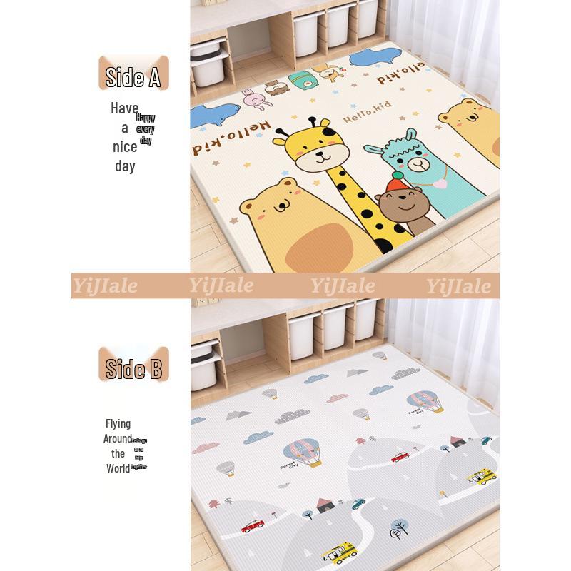 Thick Infant Crawling Mat: Full-Size Foam Floor Mat for Babies and Kids