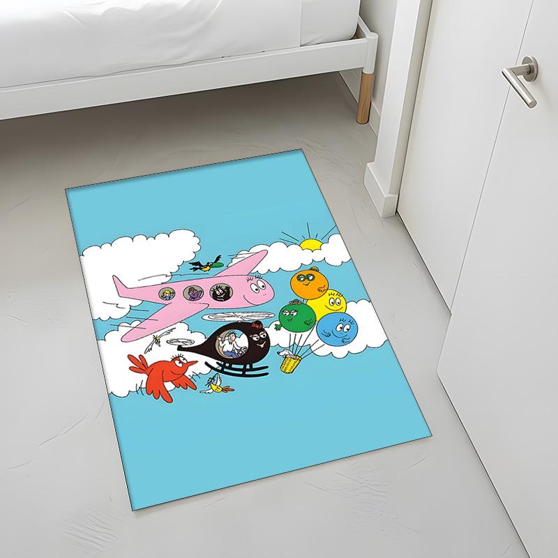 Les Barbapapa (1) Rug Suitable For Living Rooms Bedrooms Computer Rooms Dining Areas And Placement Under Tables And Chairs Also An Ideal Choice For Of