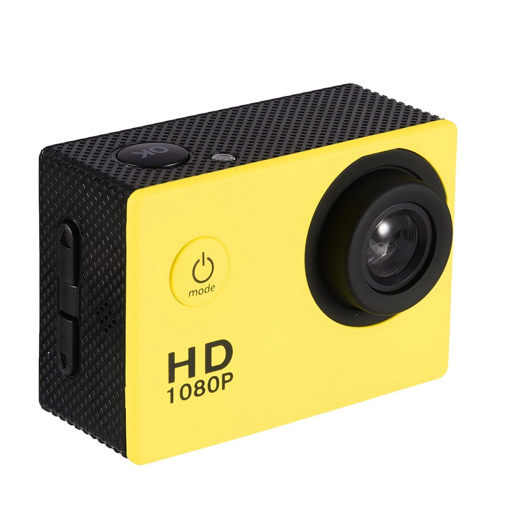Waterproof Outdoor Cycling Sports Mini DV Action Camera Camcorder (Yellow)