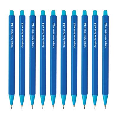 KOKUYO Campus Junior Mechanical Set of Pencils, 0.9mm, Blue, 10, PS-C100B-1PX10