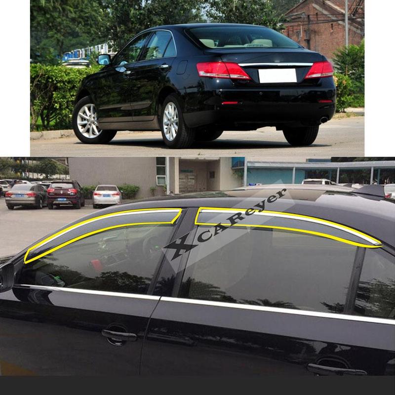 For TOYOTA Camry 6th 2006 2007 2008 2009 2010 2011 Car Body Styling Sticker Plastic Window Glass Wind Visor Rain/Sun Guard Vent