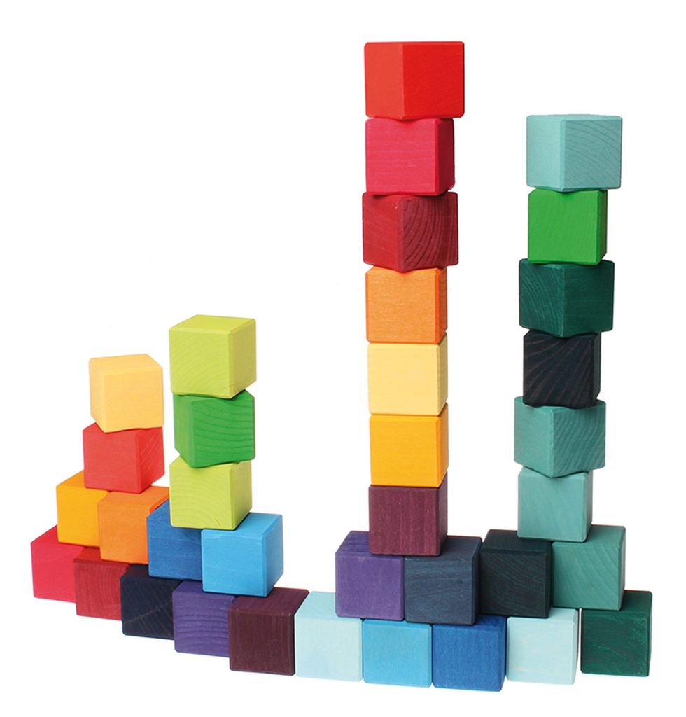 Grimms Rainbow Cubes, Small, 36 pieces (GM43110) [For ages 1 and up]