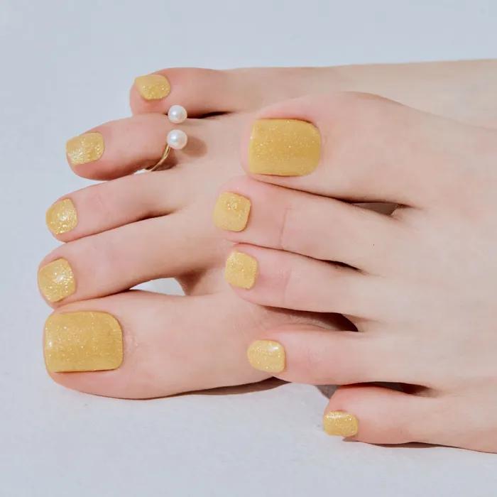 Amalfi Yellow Gel Pedi