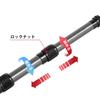 Imgokaha Carbon Fiber Tent and Tarp Poles, Stepless Adjustment, Telescopic Sliding, Compact and Lightweight, Set of 2, with Lightning Protection Caps