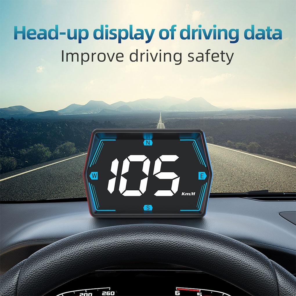 Universal Smart HUD GPS Car Digital Speedometer Head-Up Display Speed Compass Electronic For All Cars Accessories