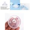 Wide Mouth Baby Bottle Nipple Food Grade Silicone Medium Clear