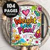 104 Pages Weight Loss Plan Book 12 Weeks Diet Meal Notepad High Quality Fitness Journal  Health
