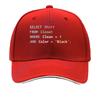 Black Shirt Fashion Art Sandwich Baseball Cap