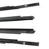 4 Stück Fensterdichtung für Toyota Yaris Schrägheck 2006-2013 (4 Türen) Vorne Hinten Außenseite Glas Gummidichtleisten Schwarz