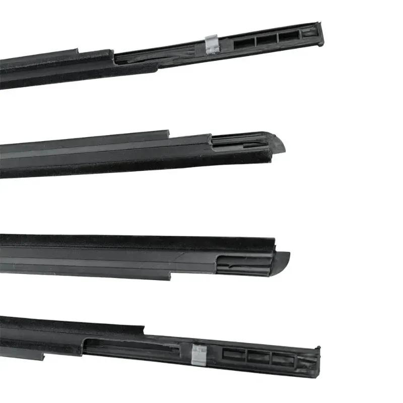 4Pcs Window Weatherstrip for Toyota Yaris Hatchback 2006-2013 (4 doors) Front Rear Outer Side Glass Rubber Sealing Strips Black