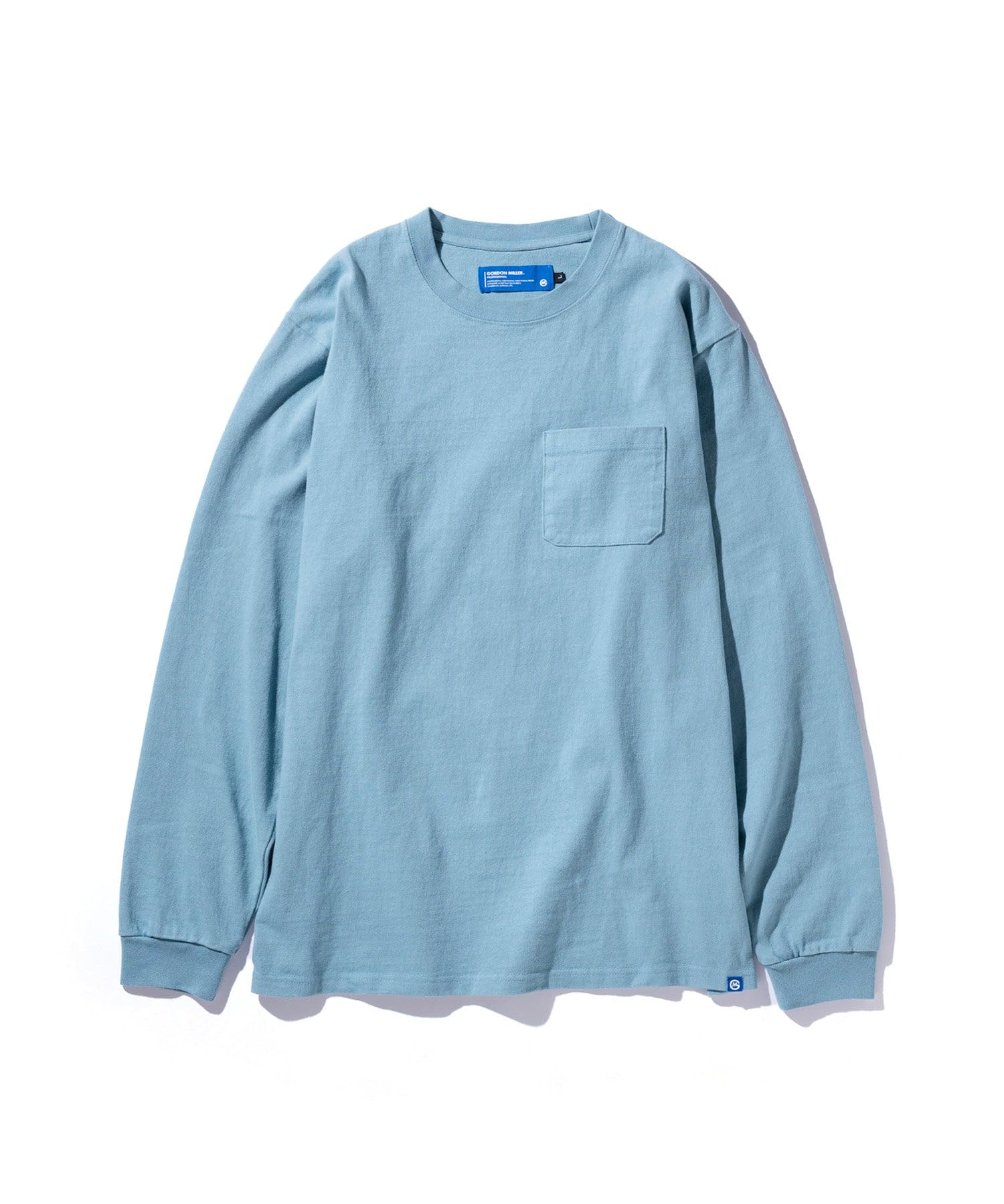 

GORDON MILLER Men s Pocket Long Sleeve T-Shirt, Solid Color, XL, Sax Blue, 1745158