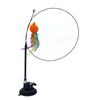 Plastic Sucker Wire Cat Teaser Stick With Suction Cup Cat Playing Teaser Wand Toy  Relieve Boredom