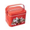 2pcs Christmas Decoration Candy Boxes with Convenient Carry Handle Sweets Storage Solution Handheld Candies Holder