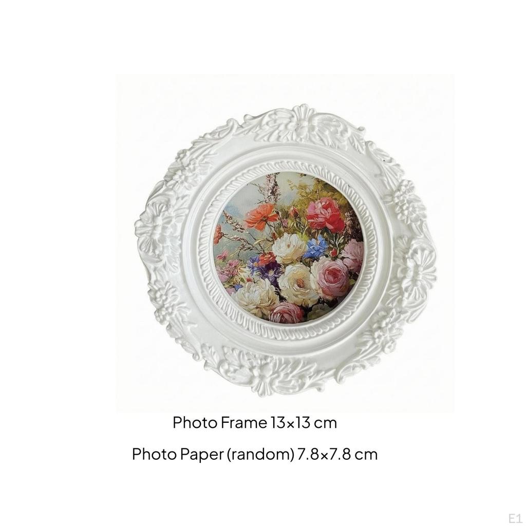 Ornate Floral Photo Frame European Style Resin