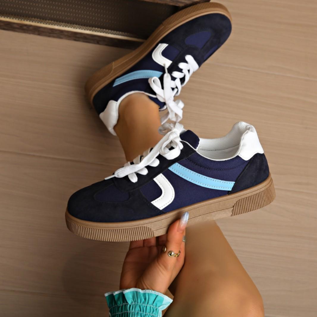 

Мода Мода Универсальная Женская Обувь 2025 Весна Новая Круглая Обувь на Плоской Подошве Простые Противоскользящие Женские Кроссовки Мягкая Подошва Женская Повседневная Обувь 36