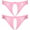 Men Sissy Panties Floral Lace Sheer Hollow Out Low Rise G-String Thongs Crossdresser Lingerie