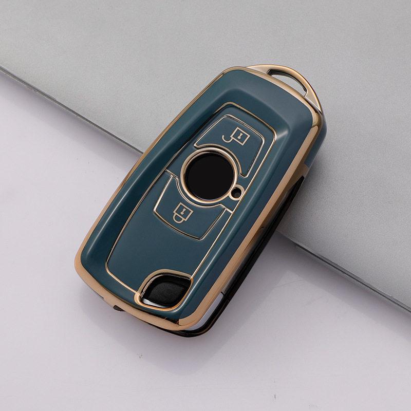 Gold Edge Remote Key Cover for Dongfeng Tianlong KC Qihang Edition Flagship Truck