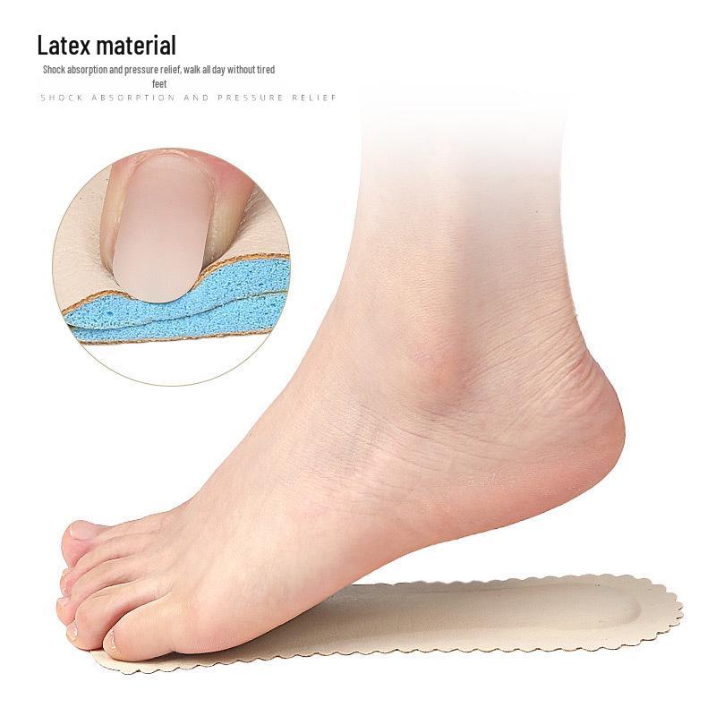 Summer Invisible High-Heeled Sandals with Non-Slip, Anti-Abrasion PU Three-Quarter Pad