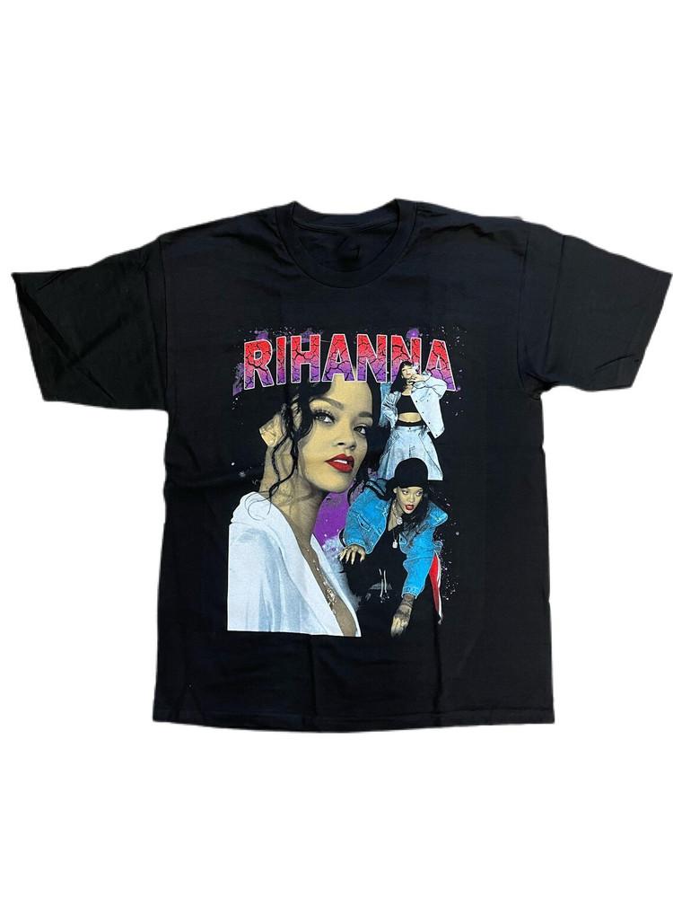Rihanna T-Shirt Short Sleeve Cotton Unisex White All Size S to 2345XL Unisex T-Shirt XXXL
