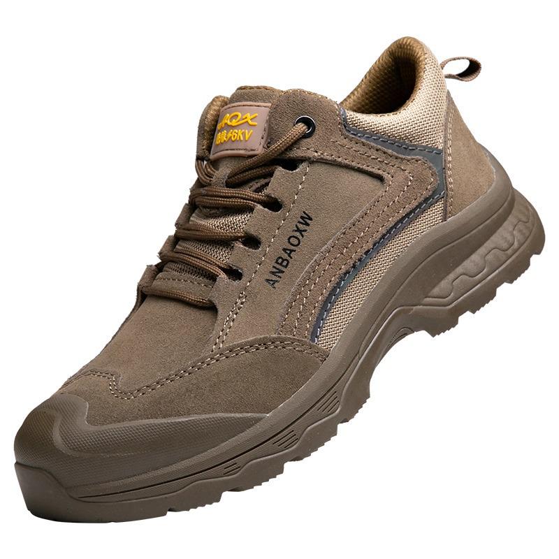 

Welding Safety Shoes: Anti-Smash, Anti-Puncture, Anti-Scald, Three-Proof Protection for Construction Sites. 2209 Khaki; 36