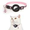 Detachable Bell Cat Collar with Reflective Strip Pet Tracker Accessories Pet Collar for AirTag