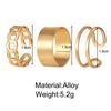 European Hip Hop Style Wide Band Open Ring – Chain Joint Tail Ring for Index Finger
