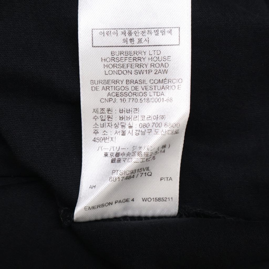 BURBERRY 8017484 Black EMERSON TB T-shirt tops L blackUsed