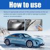 Car Windshield De-Icer Fast-Acting Ice Melting Spray for Windshields Multifunctional Saf Effective Defroster Spray for Winter