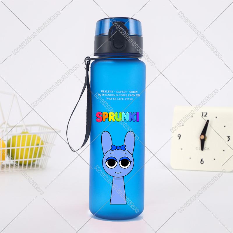 650ML Hot Game Sprunki Water Bottle Portable Children Outdoors Drinking Bottles Large Capacity Sport Fitness Water Cup Xmas Gift