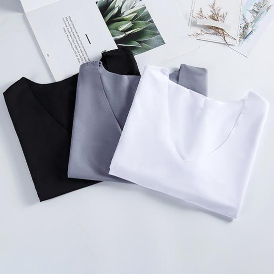 Men T-shirt Short Sleeves V Neck Slim M To 4XL Quick Dry Streetwear Solid Color Summer Casual Tee Shirt Top Sports Wear