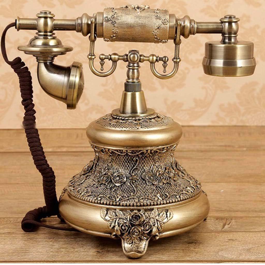 Klasický Retro pevný telefon Starožitný Domácí telefon - Tlačítkové a Rotační telefony - Retro Telefon se šňůrami - LCD Displej Retro Dekorativní telefon