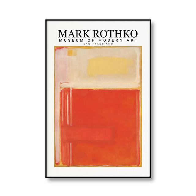 

Классическая абстрактная живопись Марка Ротко, холст, постер и принт, настенное искусство, декоративная картина, современный домашний декор для гостиной 21cm×30cm NoFrame