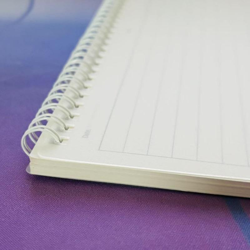 Flip-Top B5 Spiralblock, hochwertiges dickes liniertem Papier und Seitenunterteilungen, ideal für Schulnotizen und die Prüfungsvorbereitung