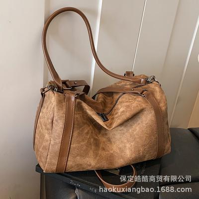 Retro Bag Women's Large Capacity 2025 New Autumn and Winter Versatile Shoulder Messenger Bag Casual Commuter Underarm Pillow Bag