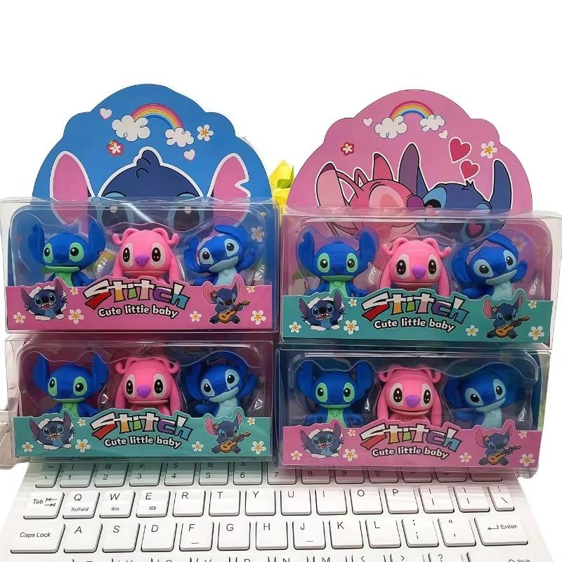 MINISO Anime Stitch Odpinana Gumka Kreskówka Kreatywne Artykuły Papiernicze Nagrody Klasowe dla Dzieci i Uczniów Prezent Świąteczny Kolekcja Hurtowa