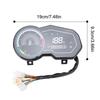 Motorcycle Speedometer Digital Odometer Replacement for Italika 150z 150sz 170z, Speed Gauge with MPH KM/H Display