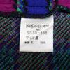 Yves Saint-Laurent Check Knit Dress M Black X Purple X BlueUsed