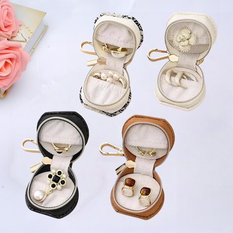 Portable Mini Jewelry Box, Travel Accessories, Earrings, Earrings, Rings, Small Ornaments,Valentine's Day gift