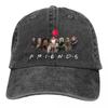 Horror Friends Halloween Pennywise Unisex Damen Baseballkappen Jason Voorhees Used Gewaschene Hüte Kappe Outdoor Weiche Kopfbedeckung