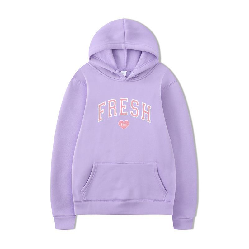 Sweater Hooded Casual Fashion Versatile Long Sleeve Trend Autumn Sports Fleece Pullover