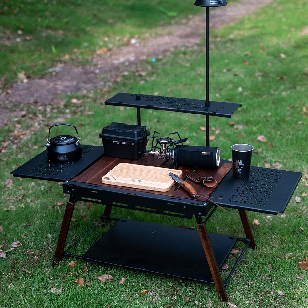 2pcs Camping GT Extension Board Wooden Camping Table Unit Board Multifunctional IGT Table Extension Board IGT Accessories