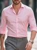 Bolubao New Men Shirts Fashion Long Sleeve Casual Solid Color Elastic Male Wedding Dress Shirt